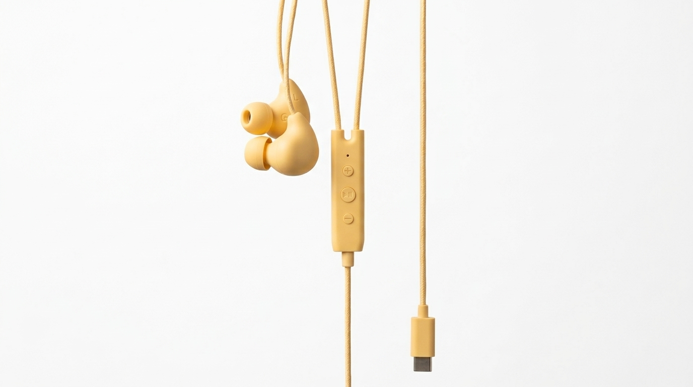 same earphones in butter colorway