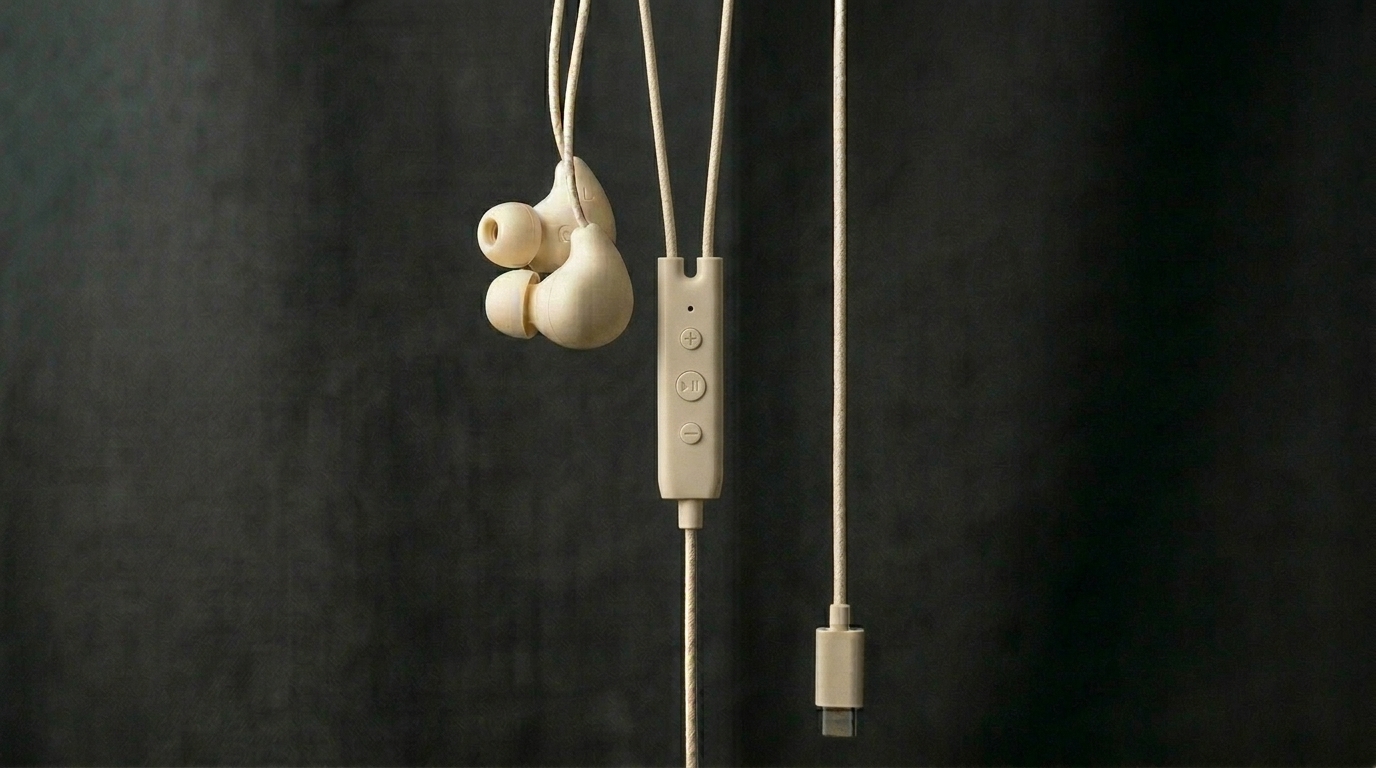 same earphones in cream colorway
